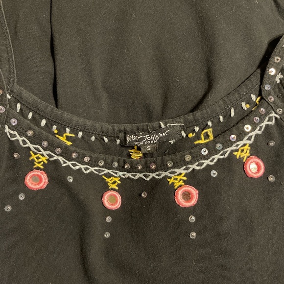 VTG Beaded Stitched Betsey Johnson Dress - Picture 6 of 6